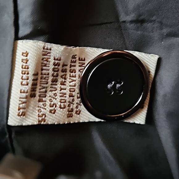 Vintage Havana black faux leather jacket with a sweatshirt insert hood - Picture 7 of 8